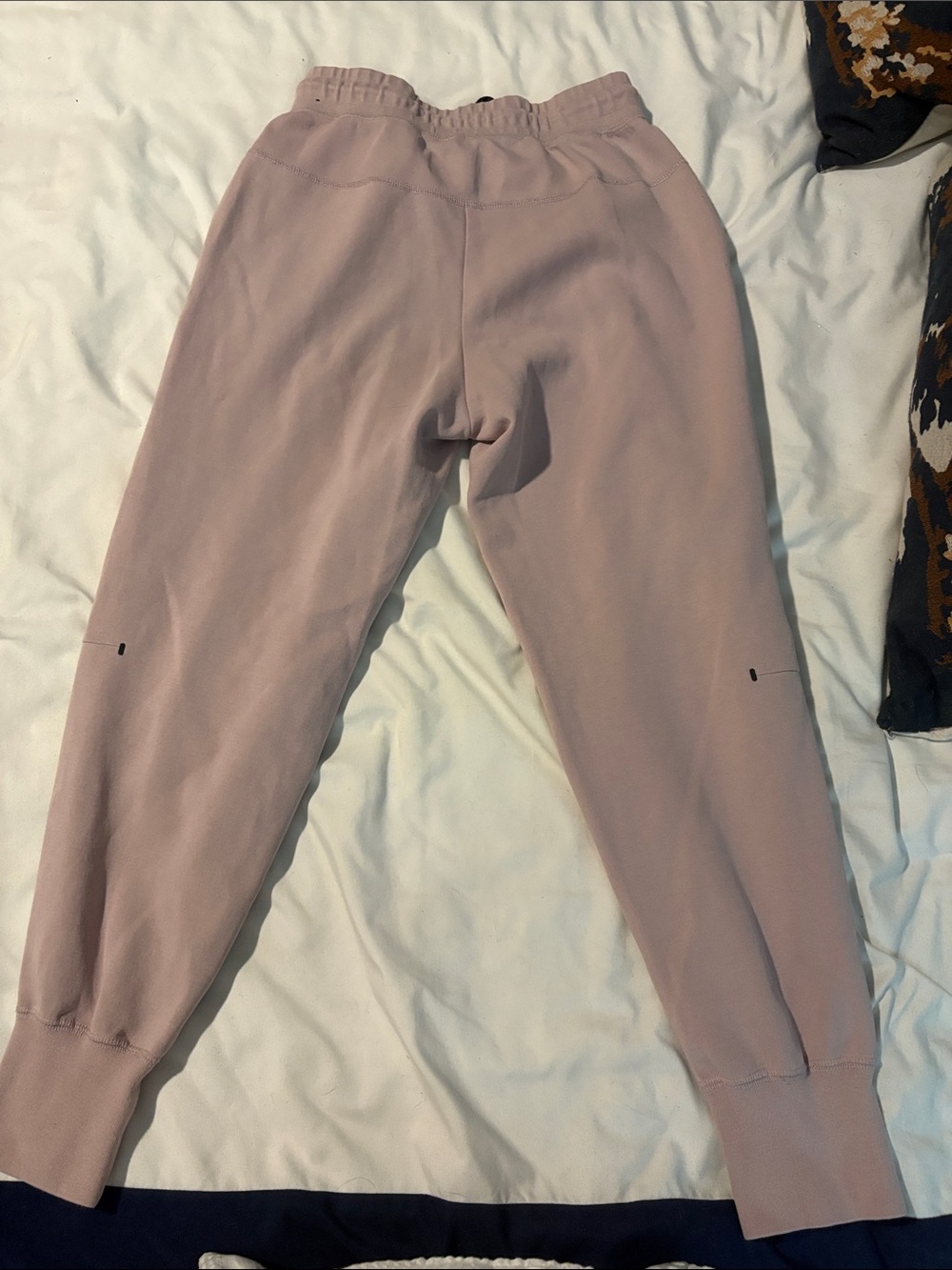 Nike Mauve Pink Tech Fleece Joggers with Black Accents - Picture 2 of 3